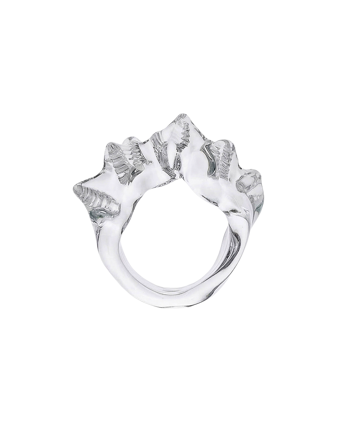 Ruffle Murano glass ring