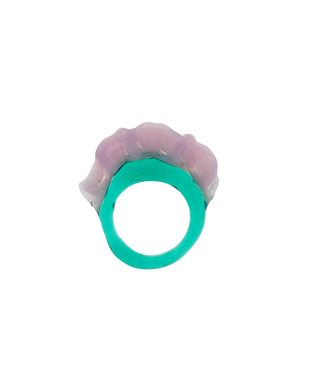 Ruffle Murano glass ring
