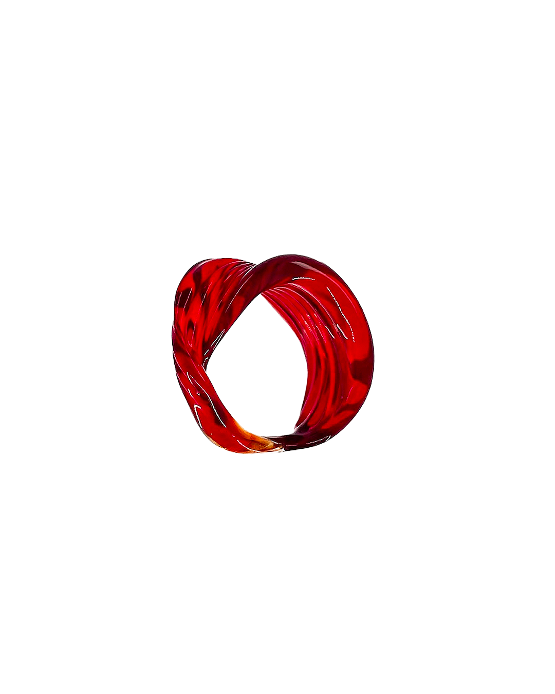 Wave Murano glass ring
