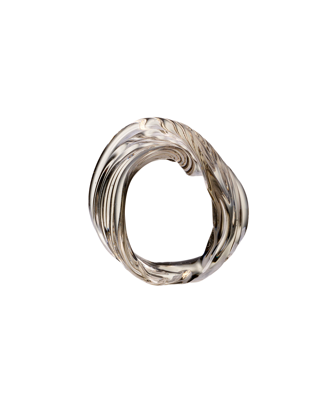 Wave Murano glass ring