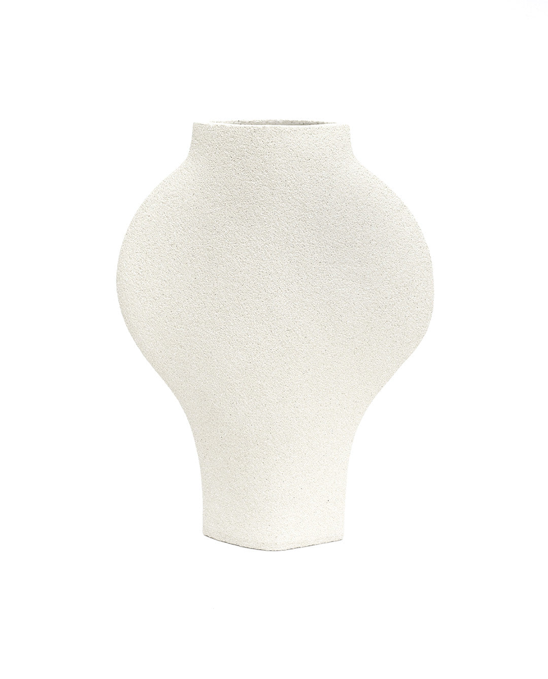 Vaso in ceramica illustrato ‘Dal - Negative Circles Black’