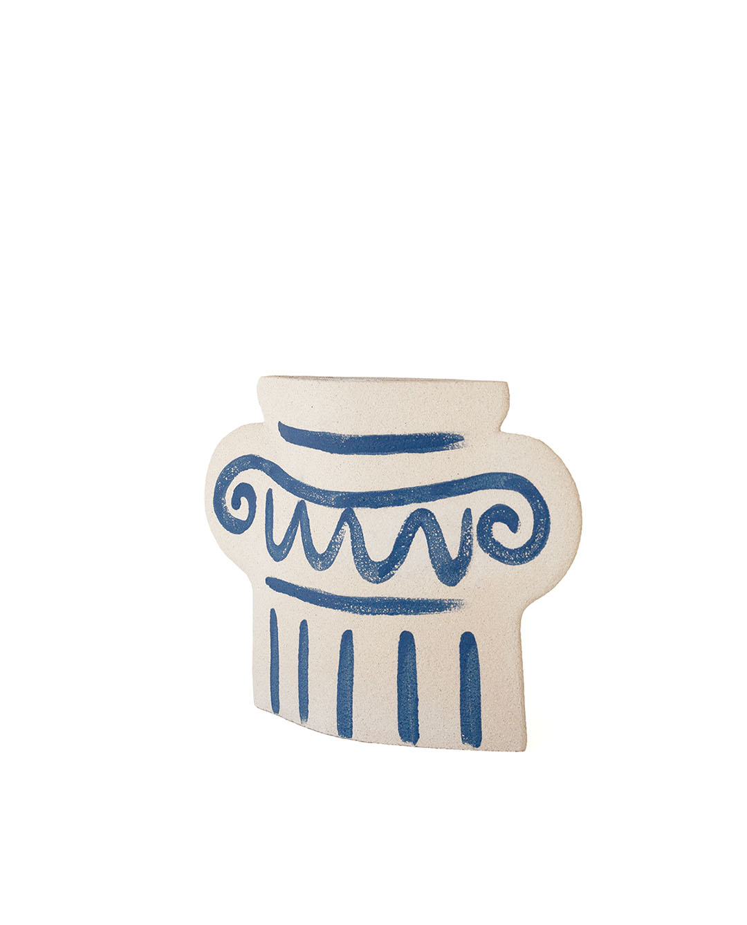 'Greek Column' Ceramic Illustrated Vase
