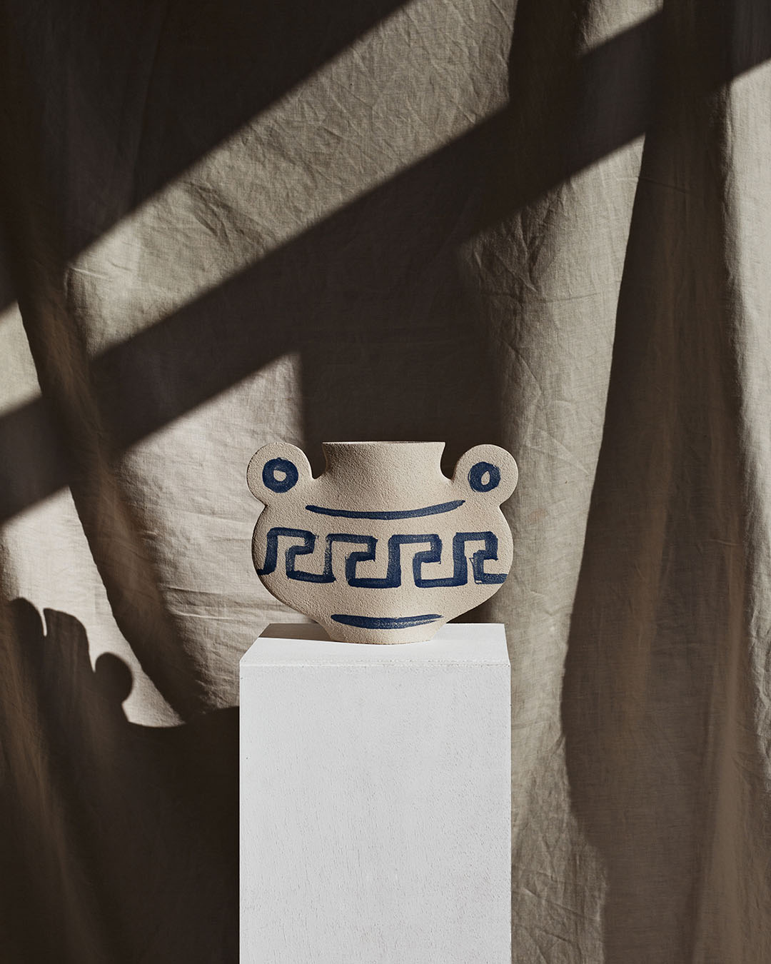 Vaso in ceramica illustrato 'Greek'