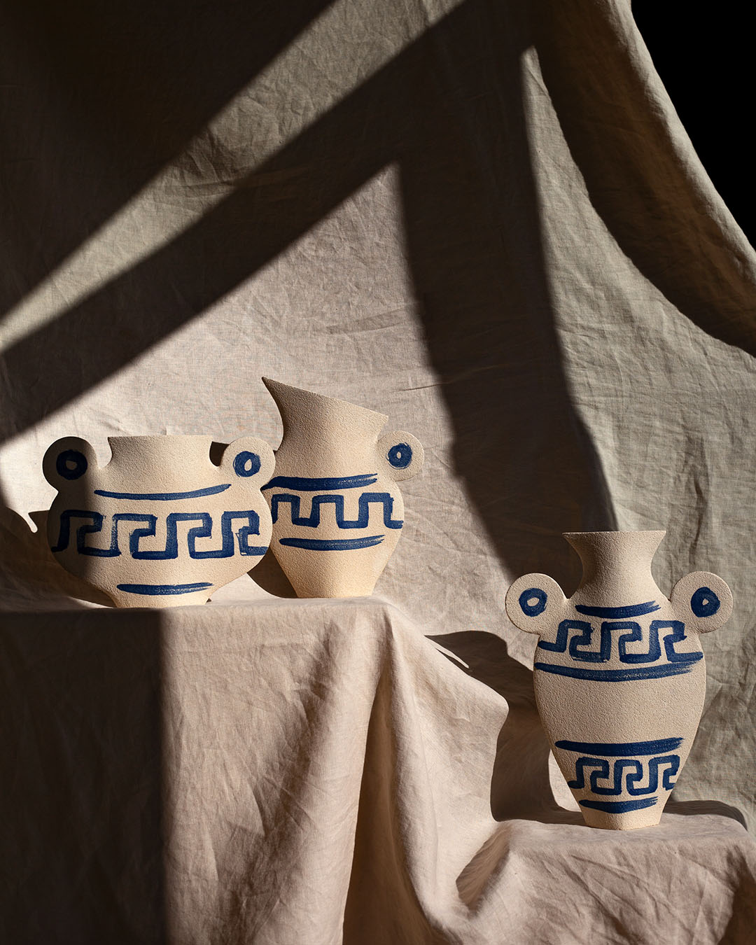 Vaso in ceramica illustrato 'Greek'