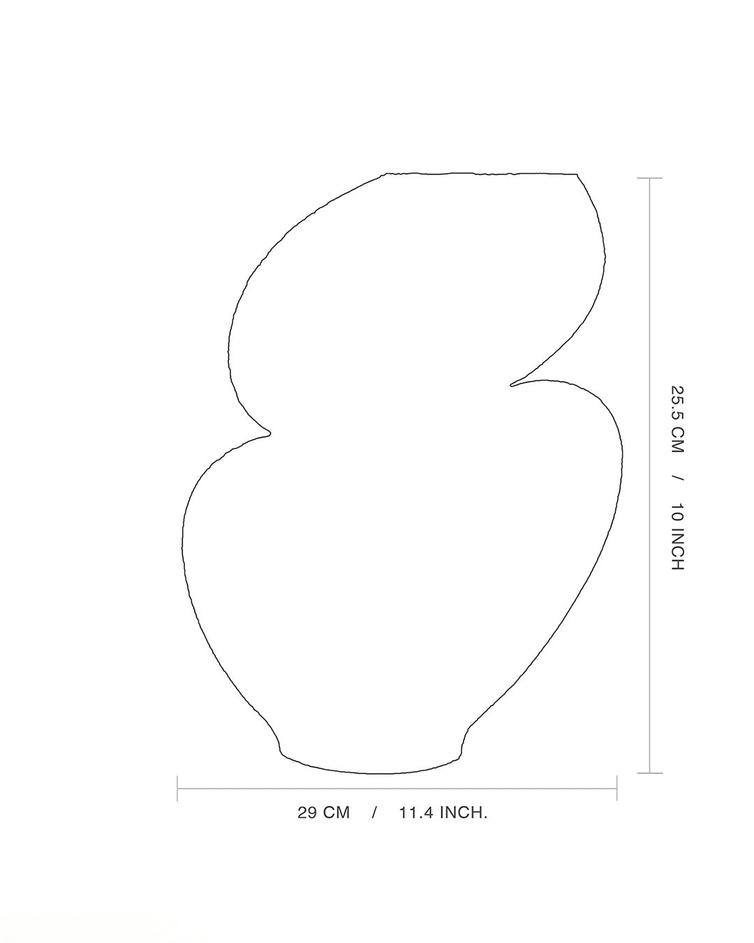 'Ellipse N°1' Vase en Céramique