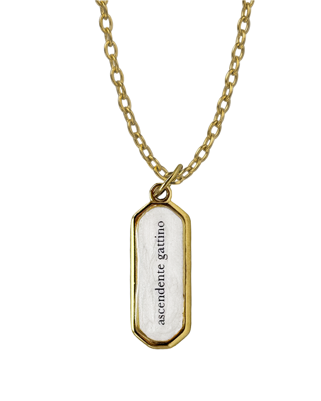 "Ascendente gattino" - Brick Necklace