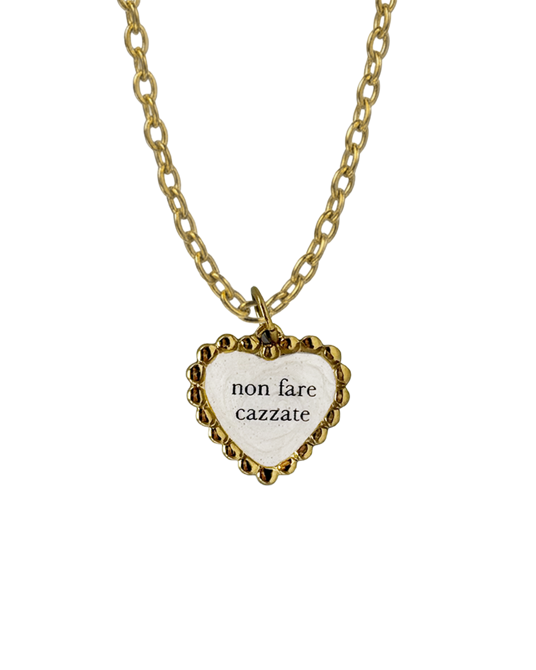 "Non fare cazzate" - Heart Necklace