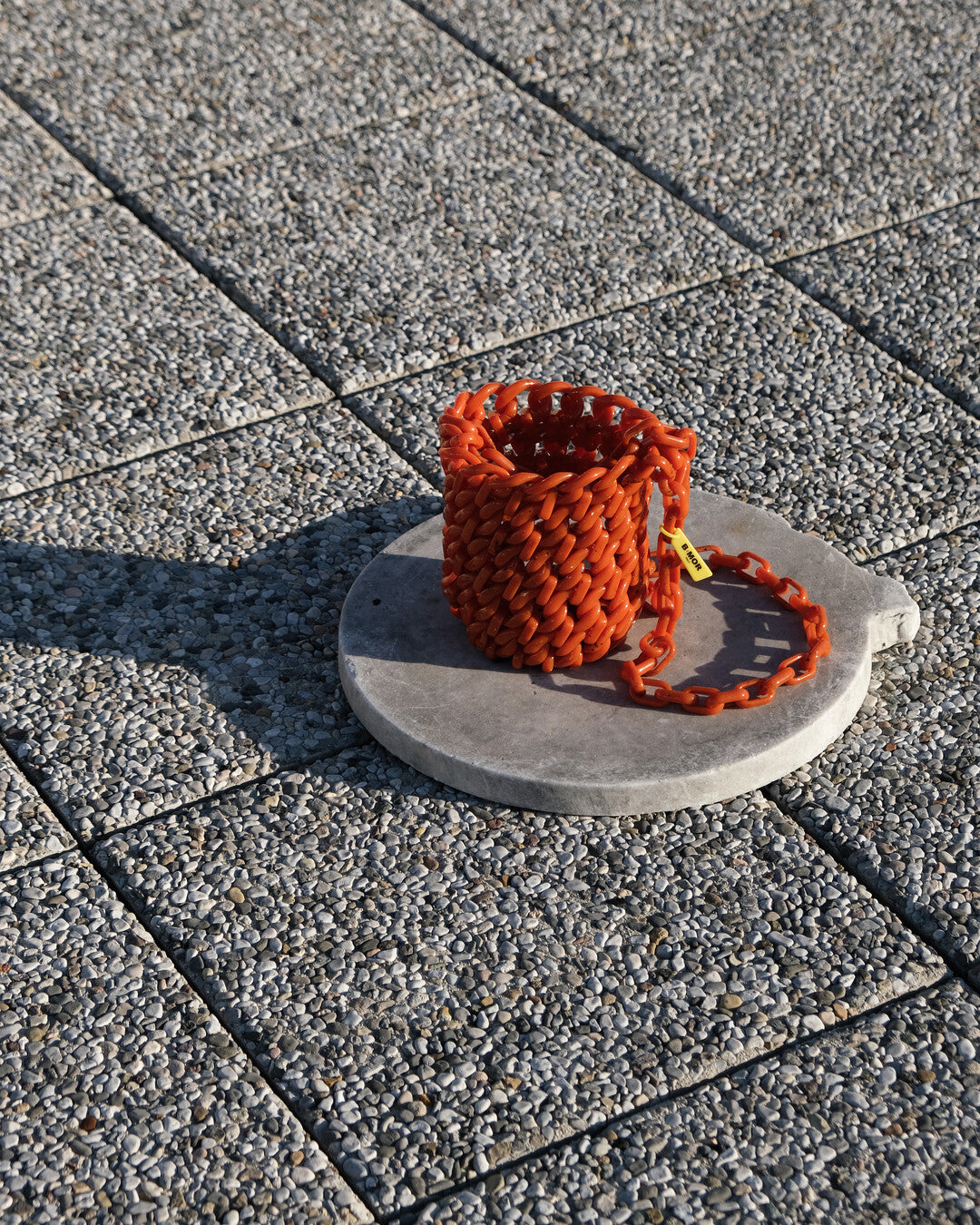 Handmade resin bucket bag - BiMOR Italy