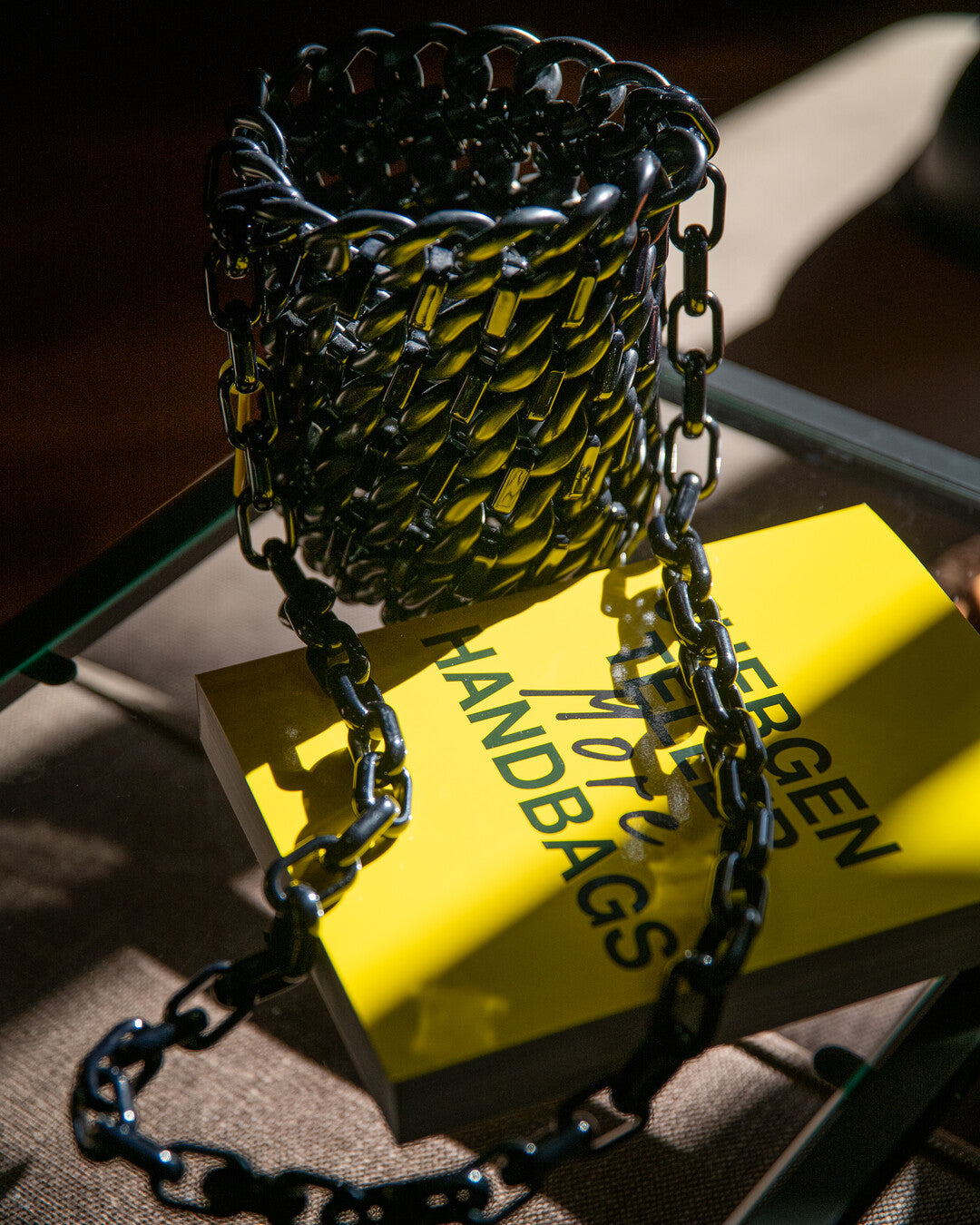 Handmade resin bucket bag - BiMOR Italy