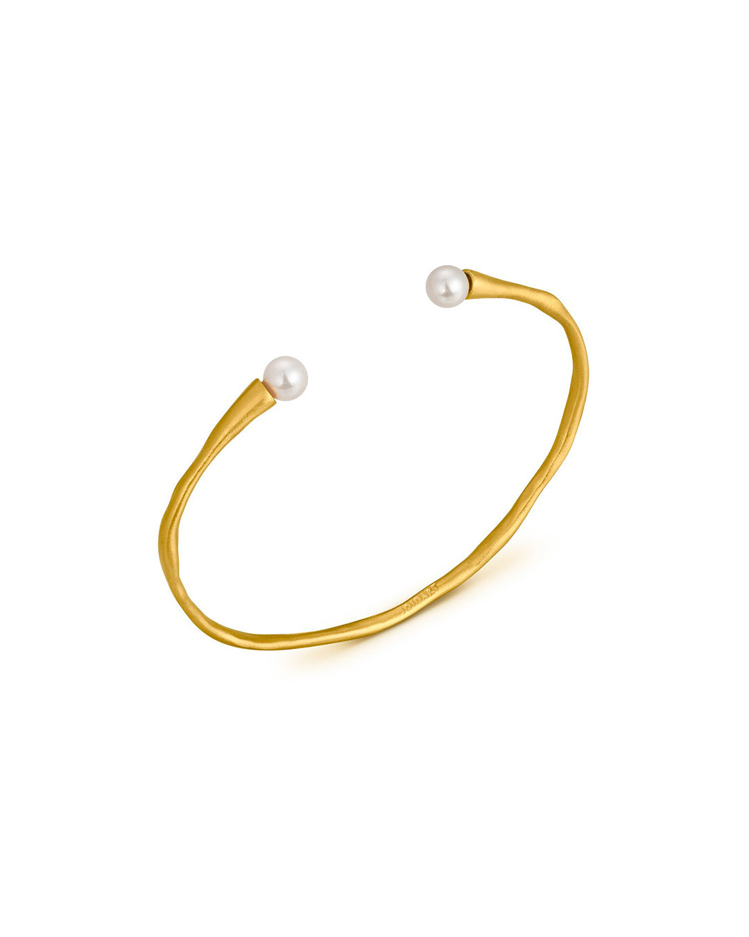 Handmade golden bracelet with murano glass pearl - Joidart