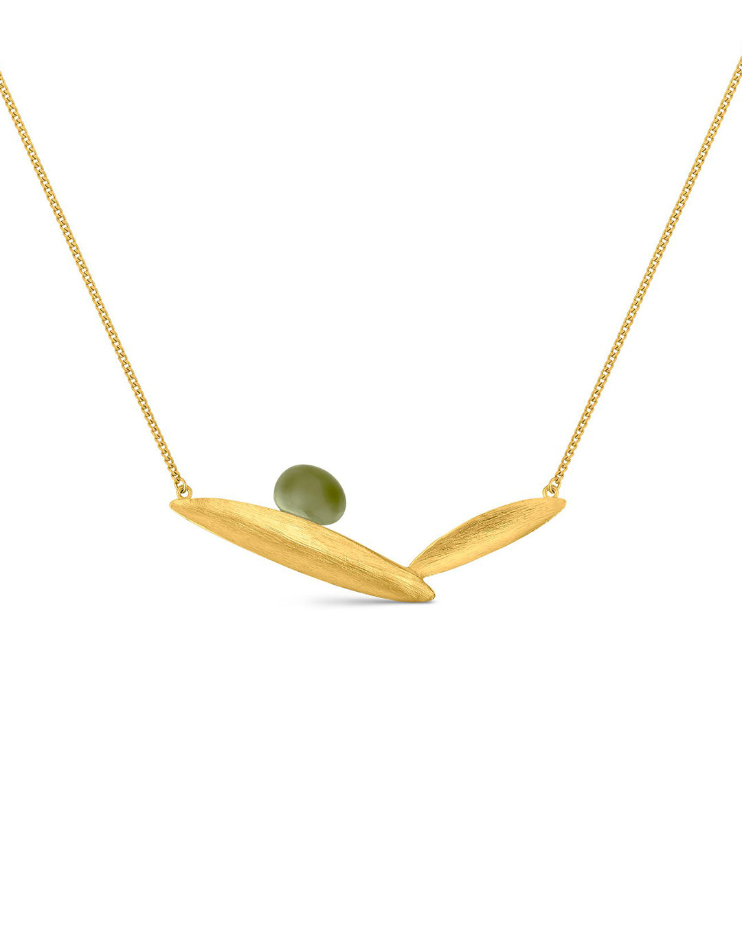 Handmade golden and enameled necklace - Joidart
