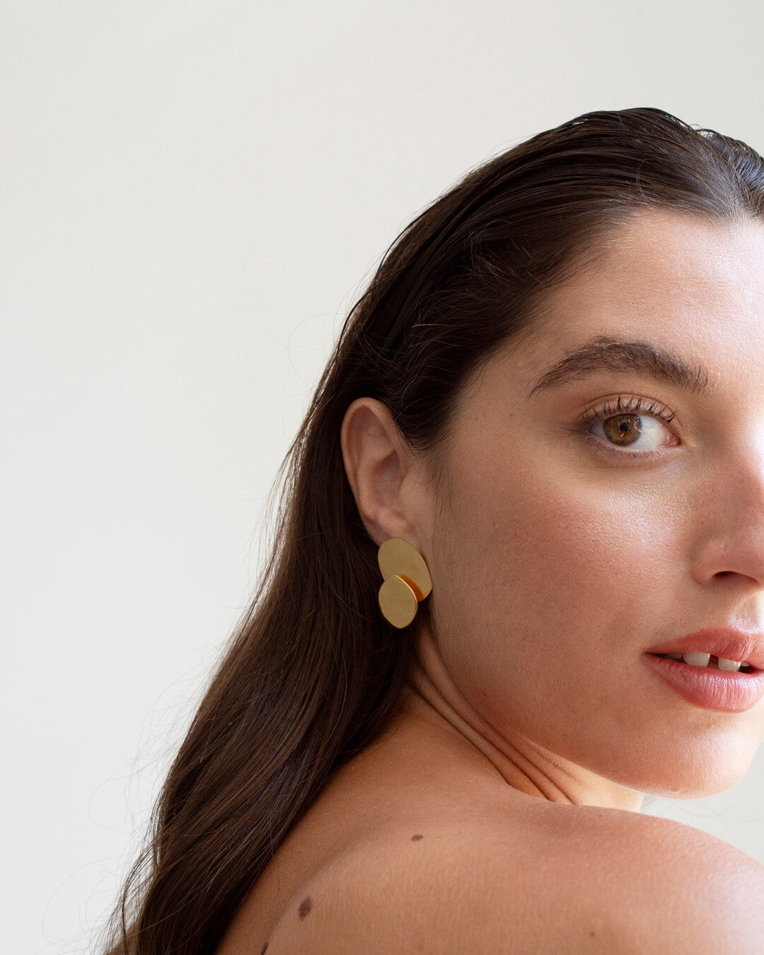 Golden earrings Eclipse