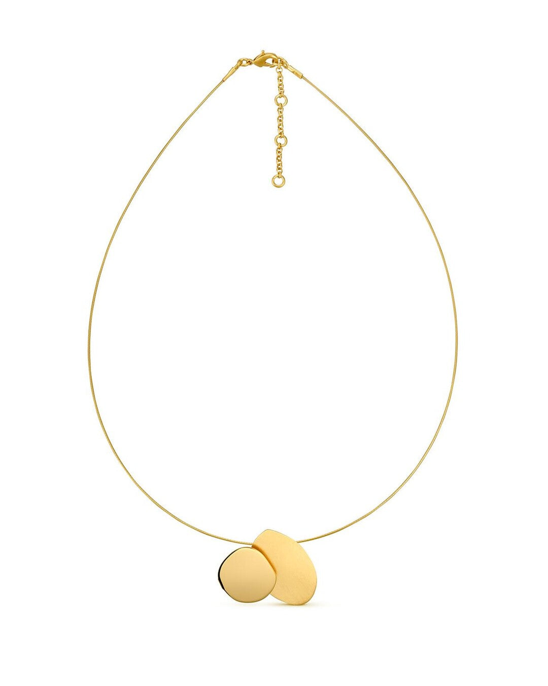 Golden necklace with pendant Eclipse