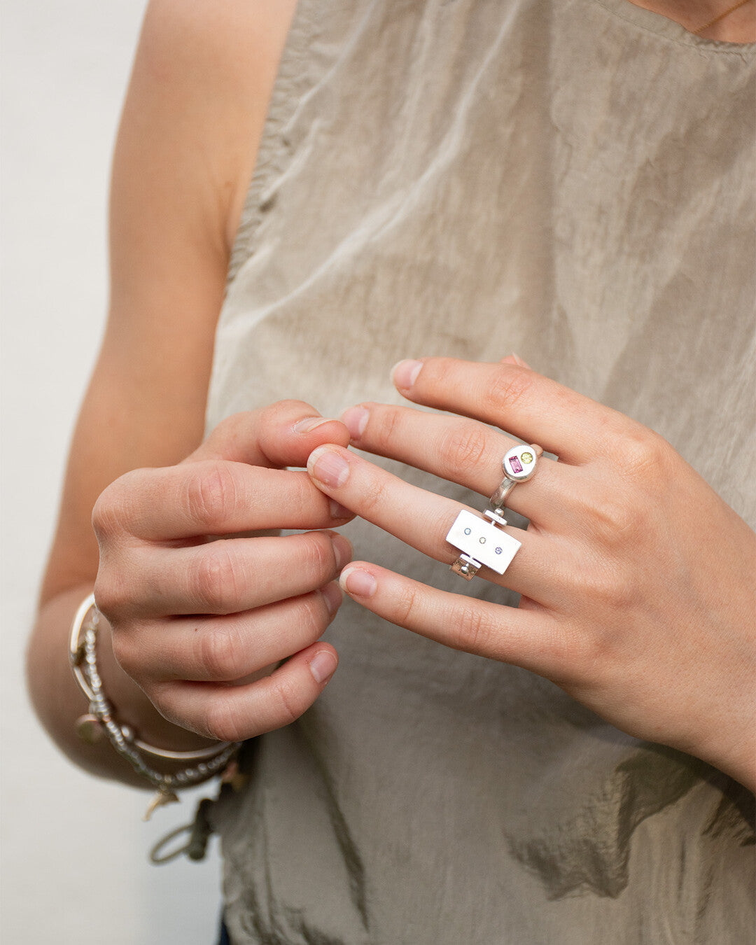 Judit Cuadros handmade silver ring