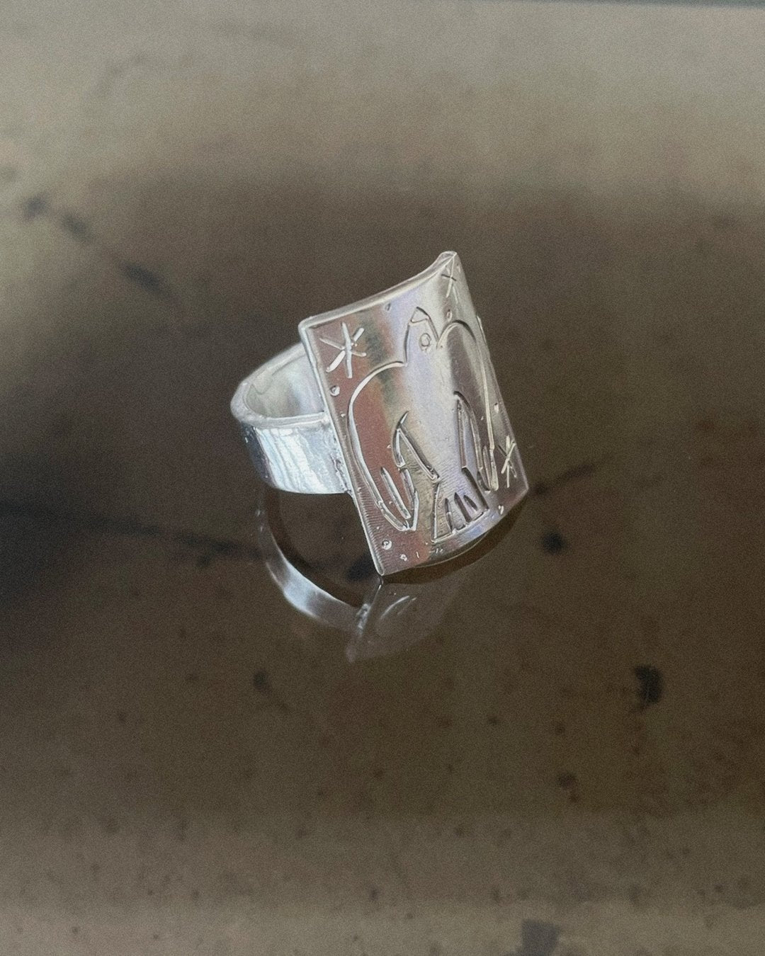 Judit Cuadros handmade silver ring