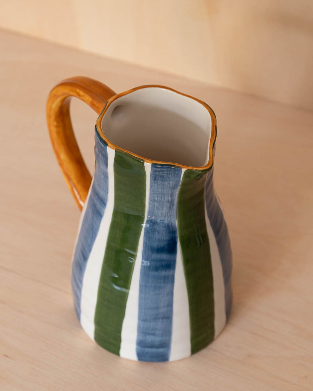 Handmade striped Jug - Valsa Home