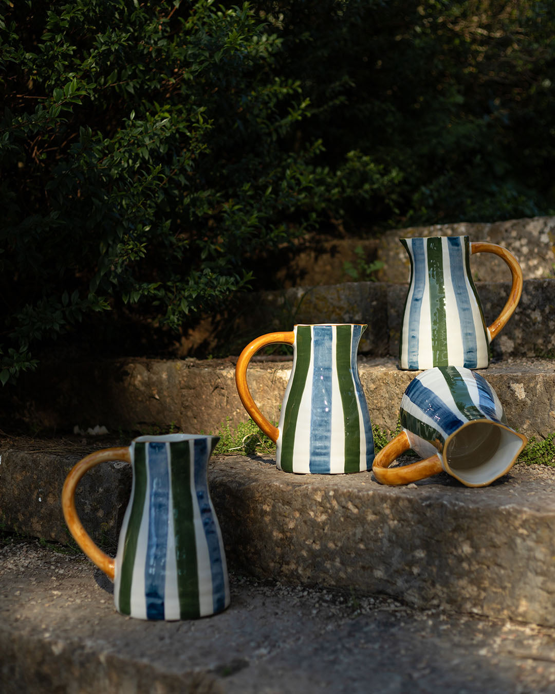 Handmade striped Jug - Valsa Home