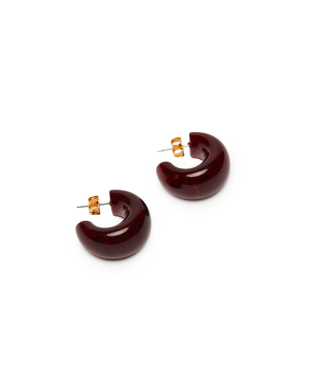 Nido Earrings Bordeaux