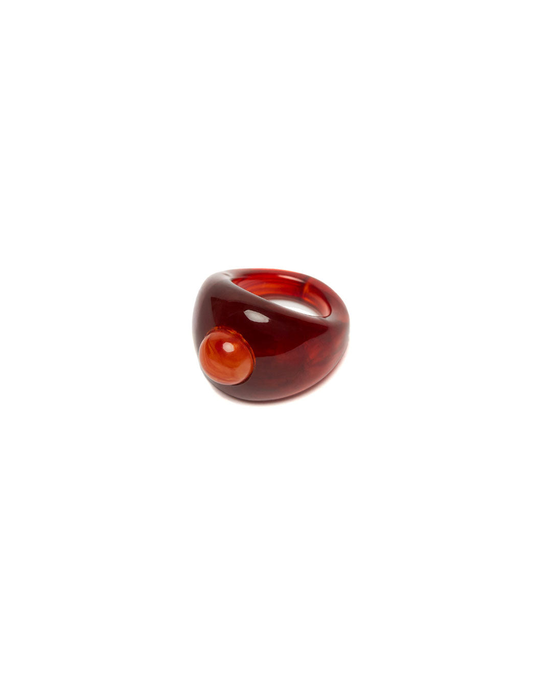 Cacao Olo Ring with stone
