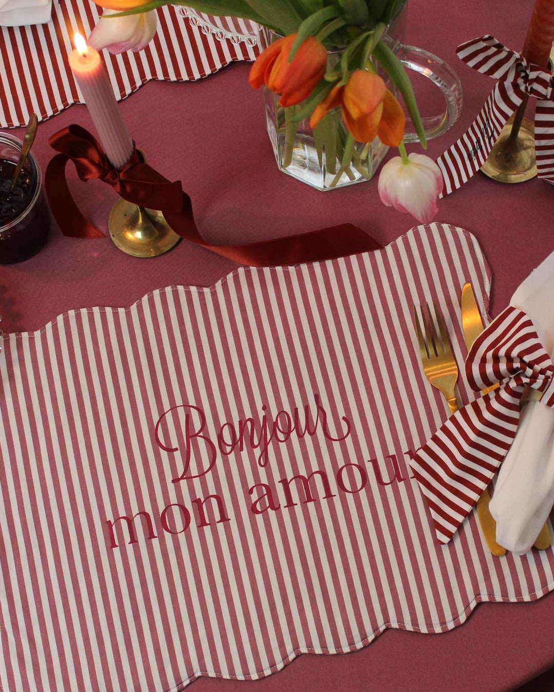 Handmade placemat - L'amour des bon bons