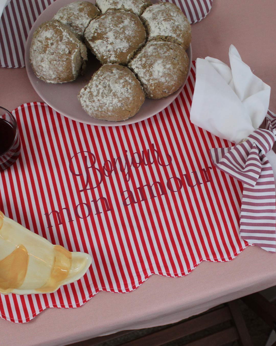 Handmade placemat - L'amour des bon bons