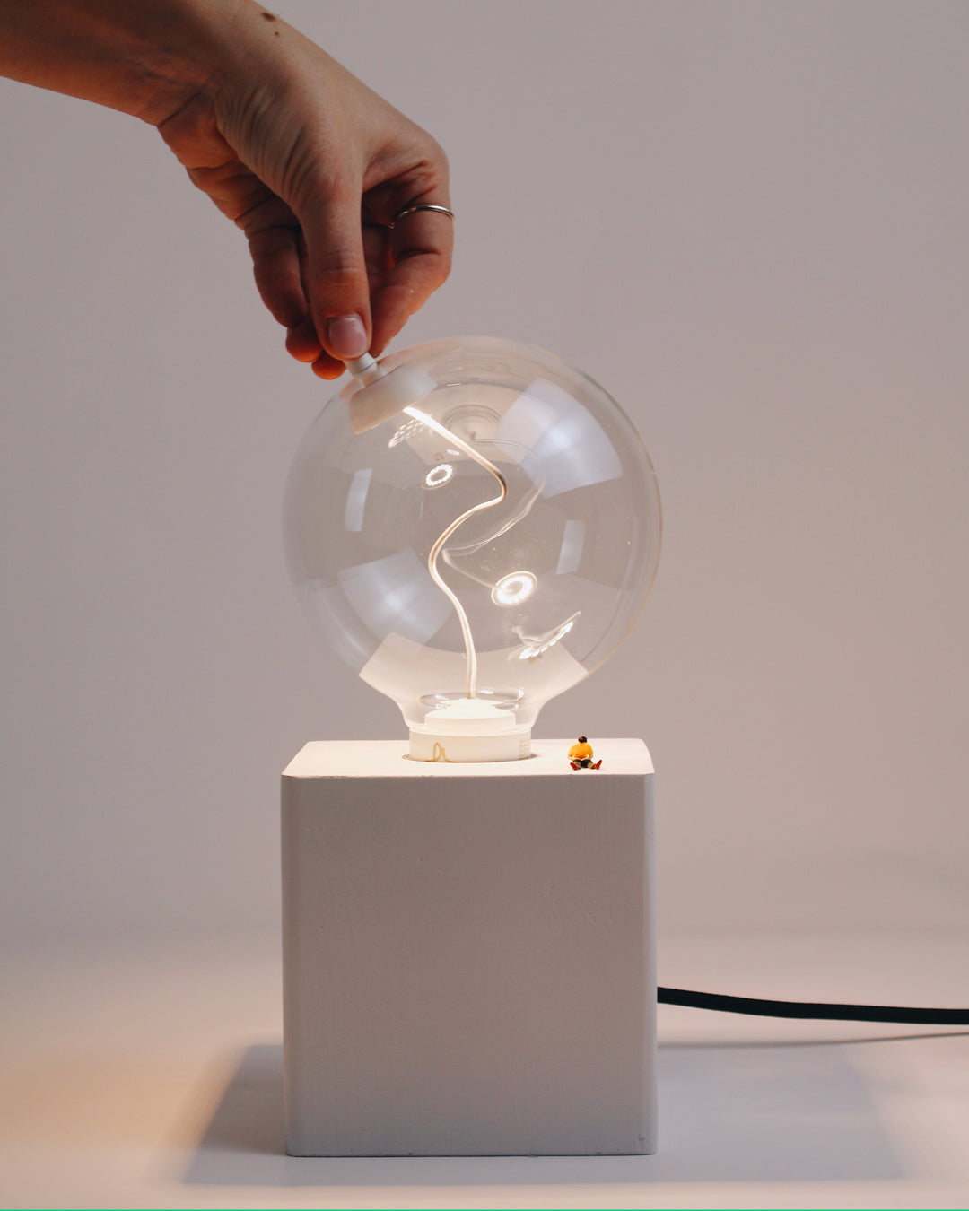 Lait luce - Handmade lamp