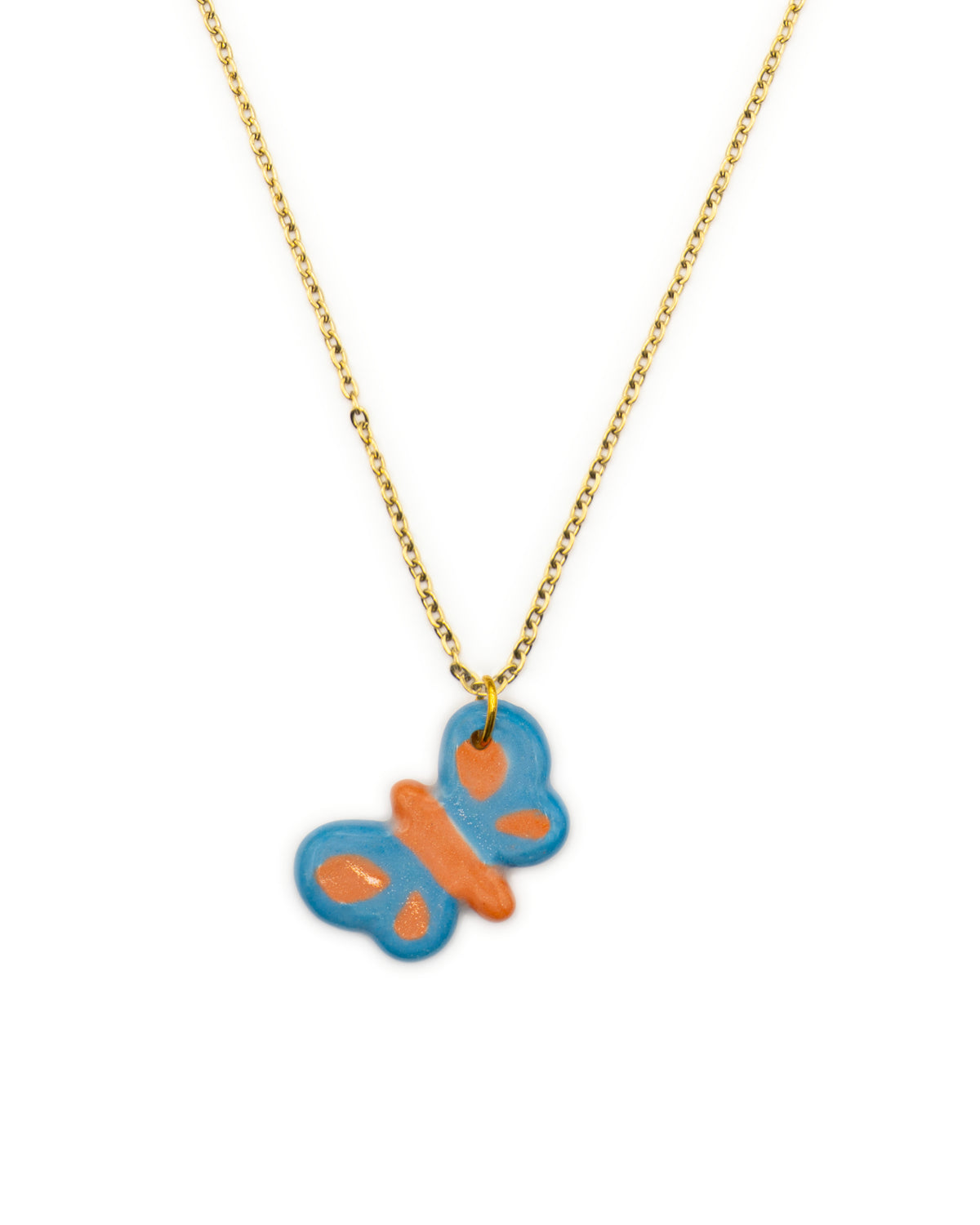 Charmy Blue Butterfly Necklace