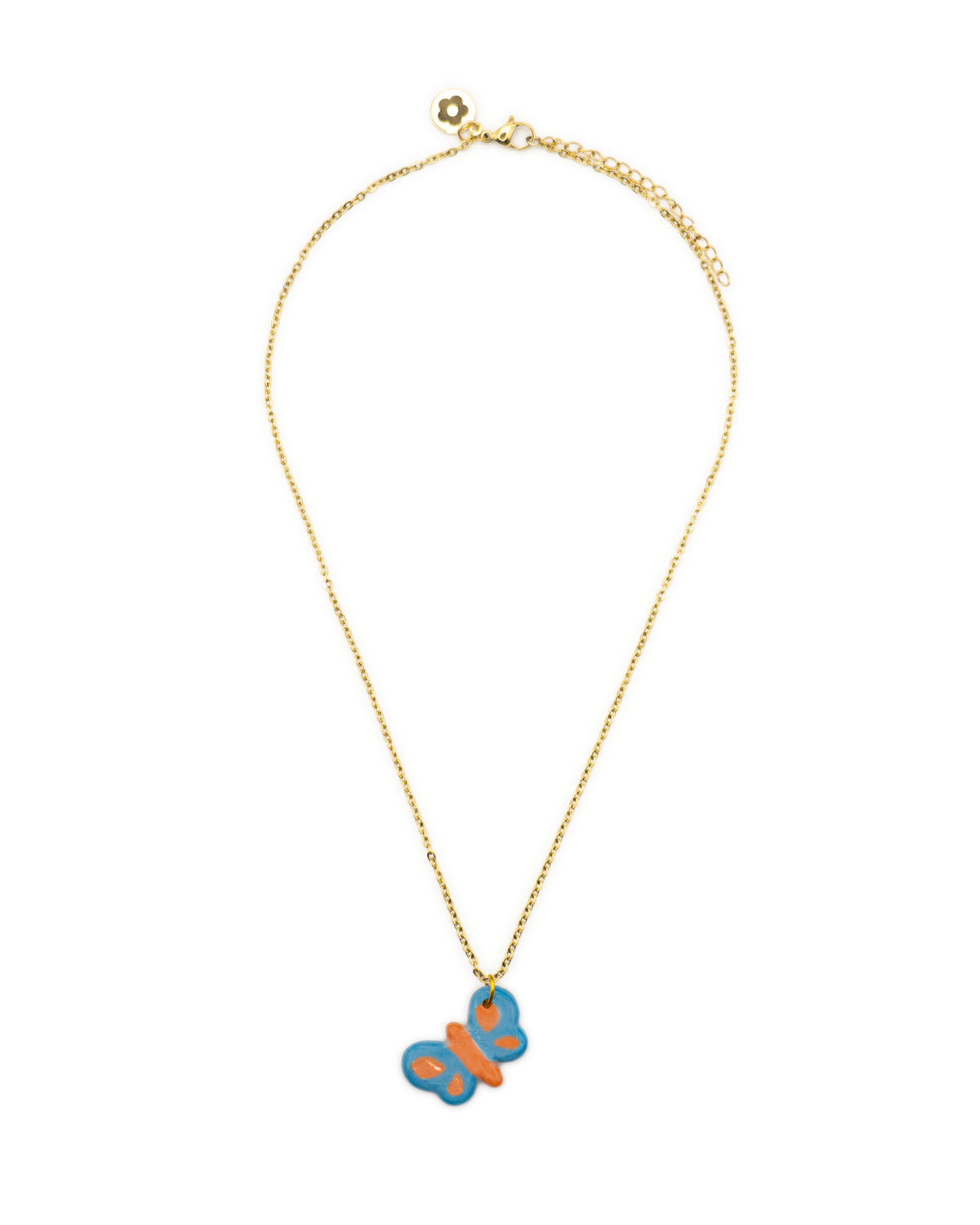 Charmy Blue Butterfly Necklace