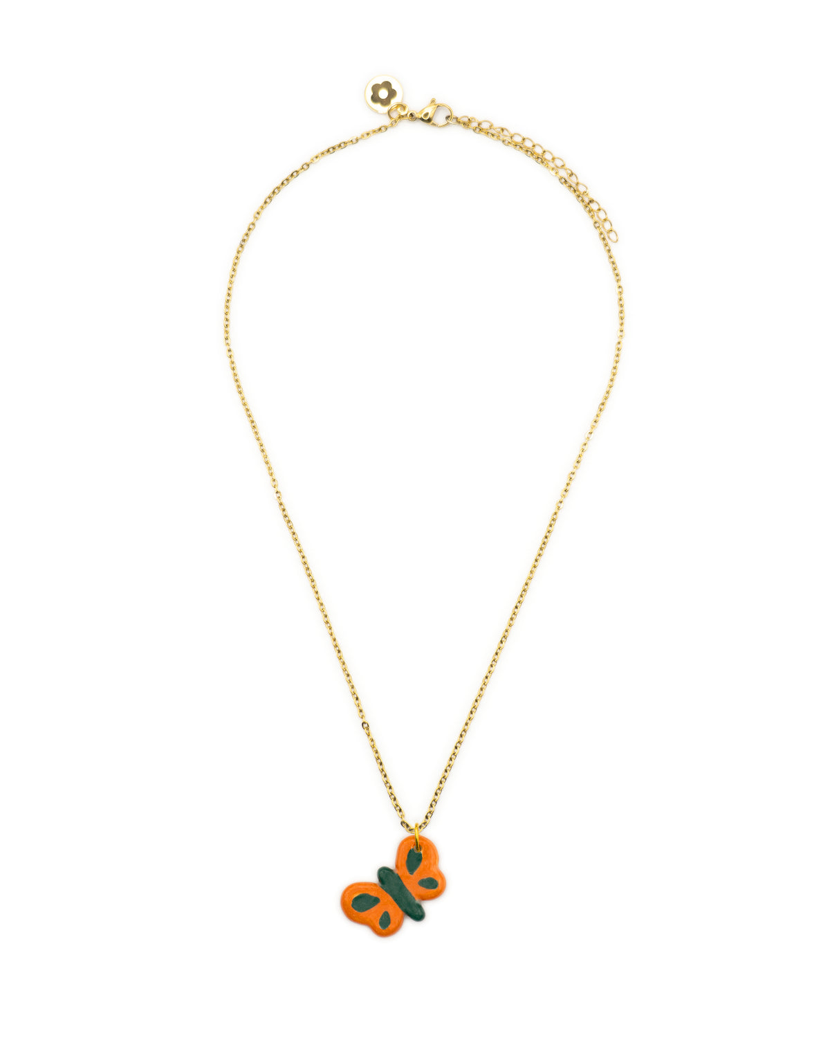 Charmy Green Butterfly Necklace