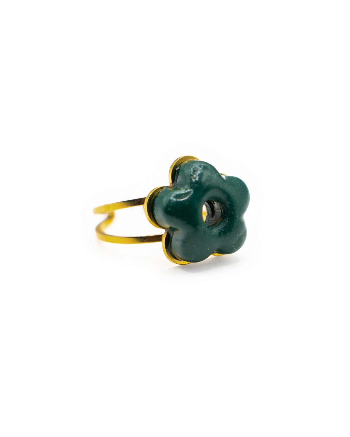 Small Gold Flower Ring