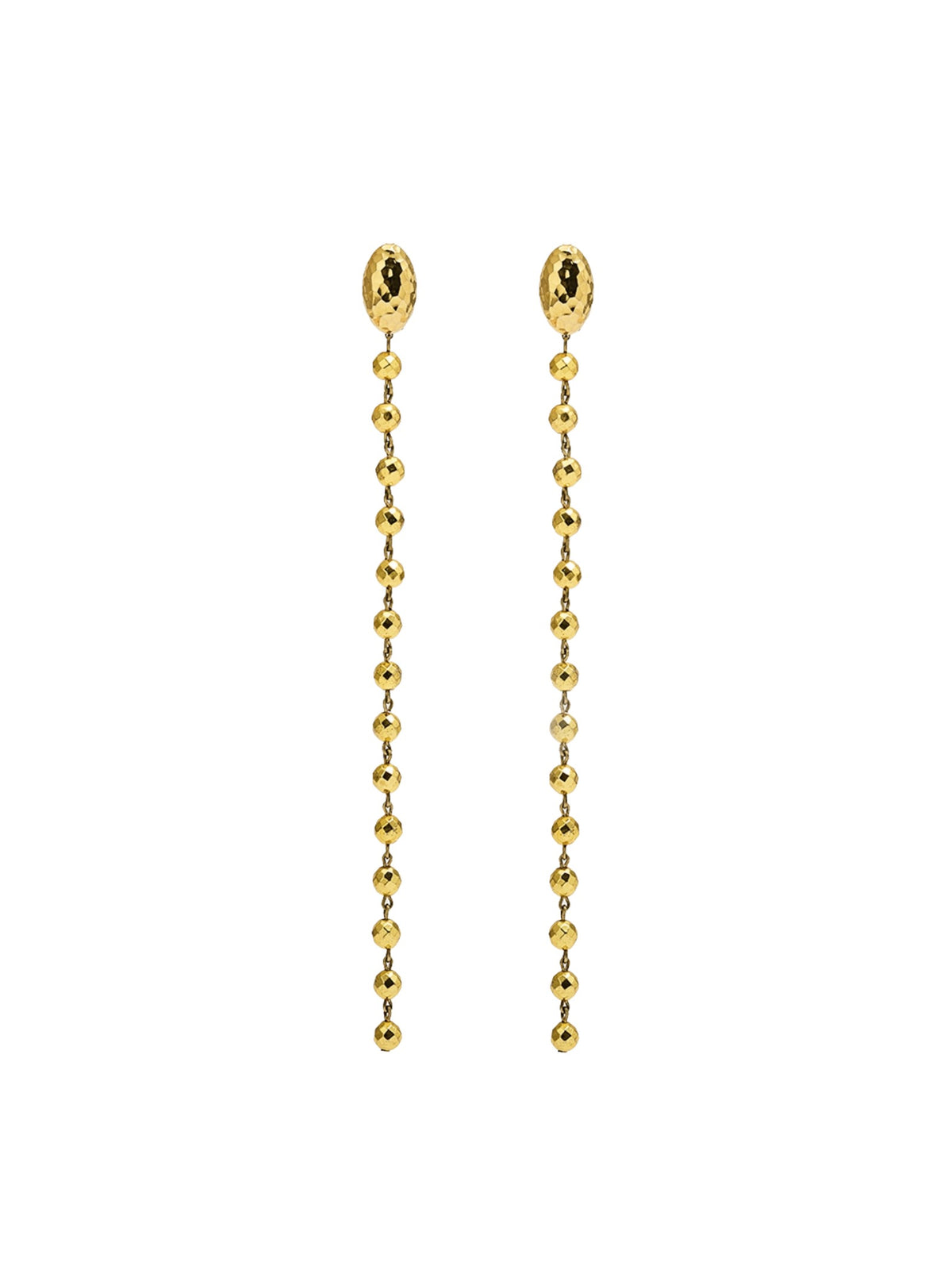 Charlotte oval vintage button earrings