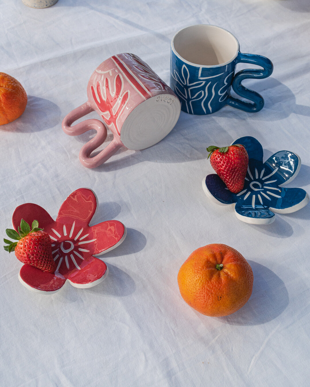 Serum tea cup with plate