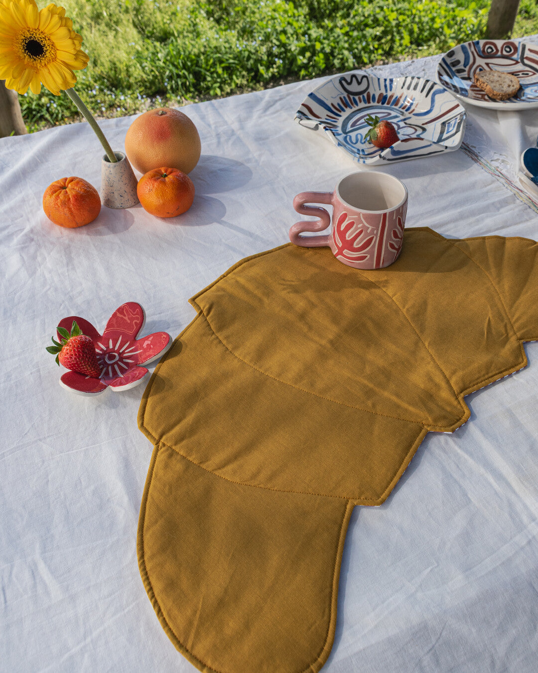 Croissant je t'aime placemat