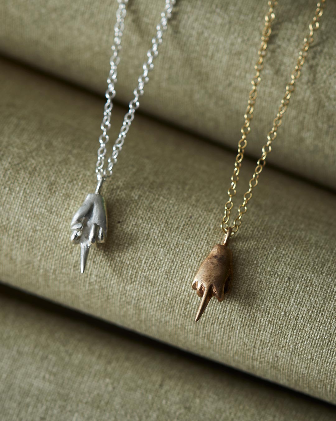 Necklace handmade handcrafted metal jewelry Lunifatto
