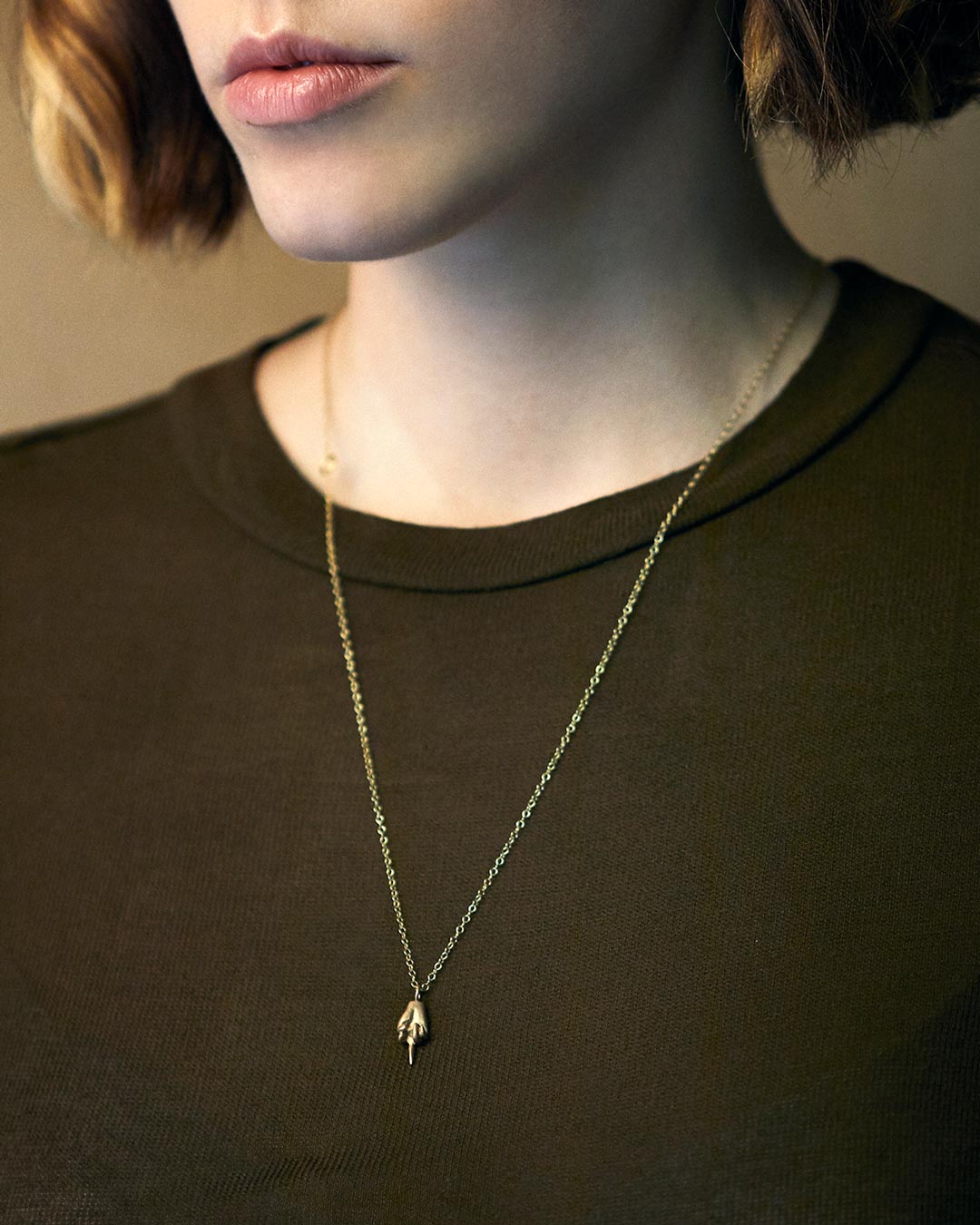 Necklace handmade handcrafted metal jewelry Lunifatto