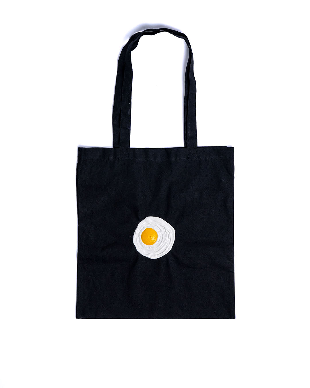 Borsa di tela nera Uova