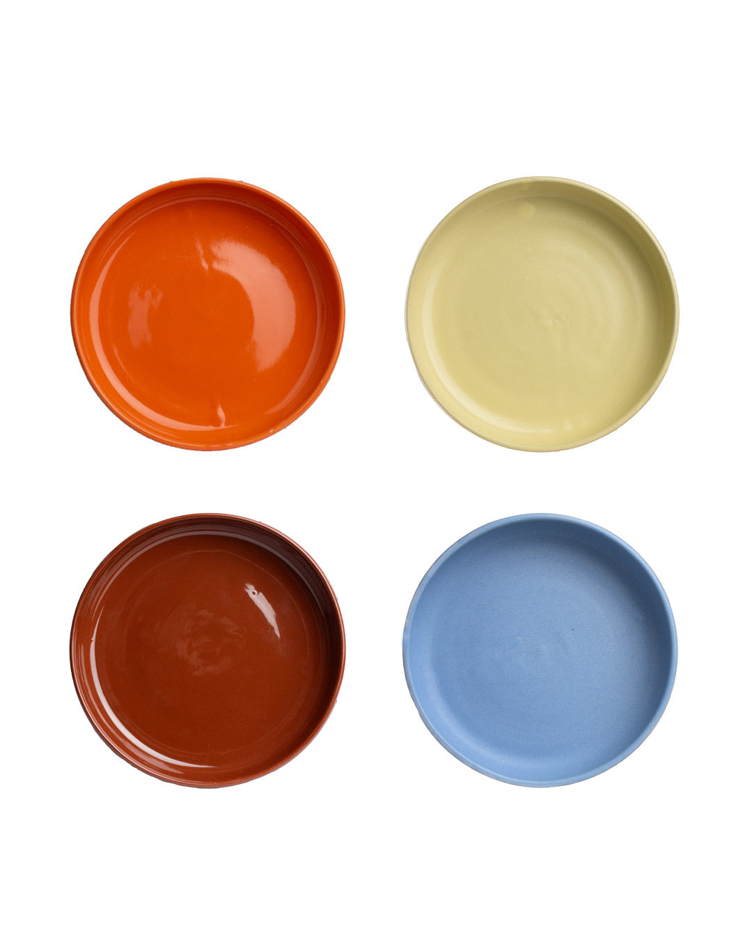Handmade color block pasta plate - Maki Pottery
