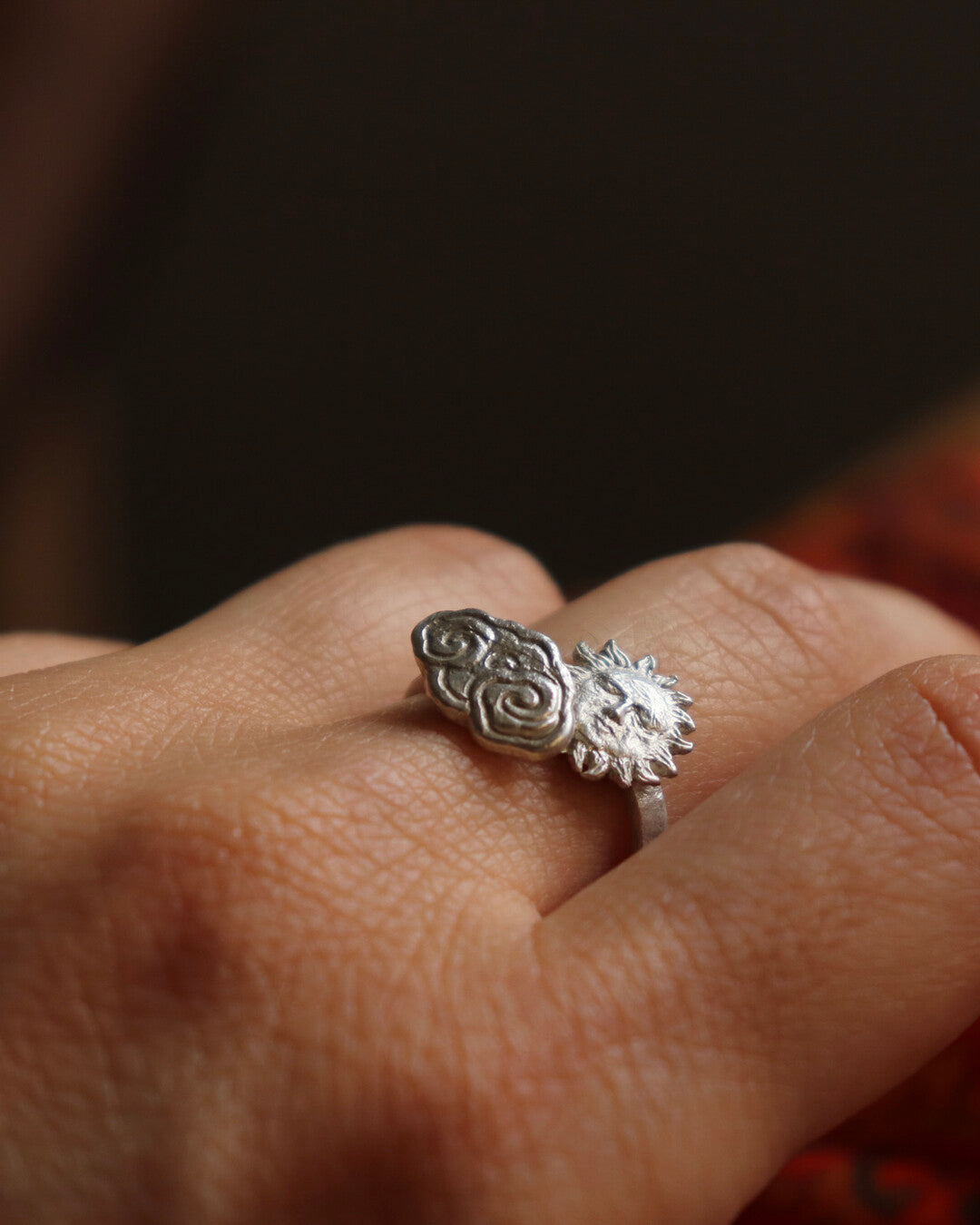 Sun & Cloud - Adjustable ring