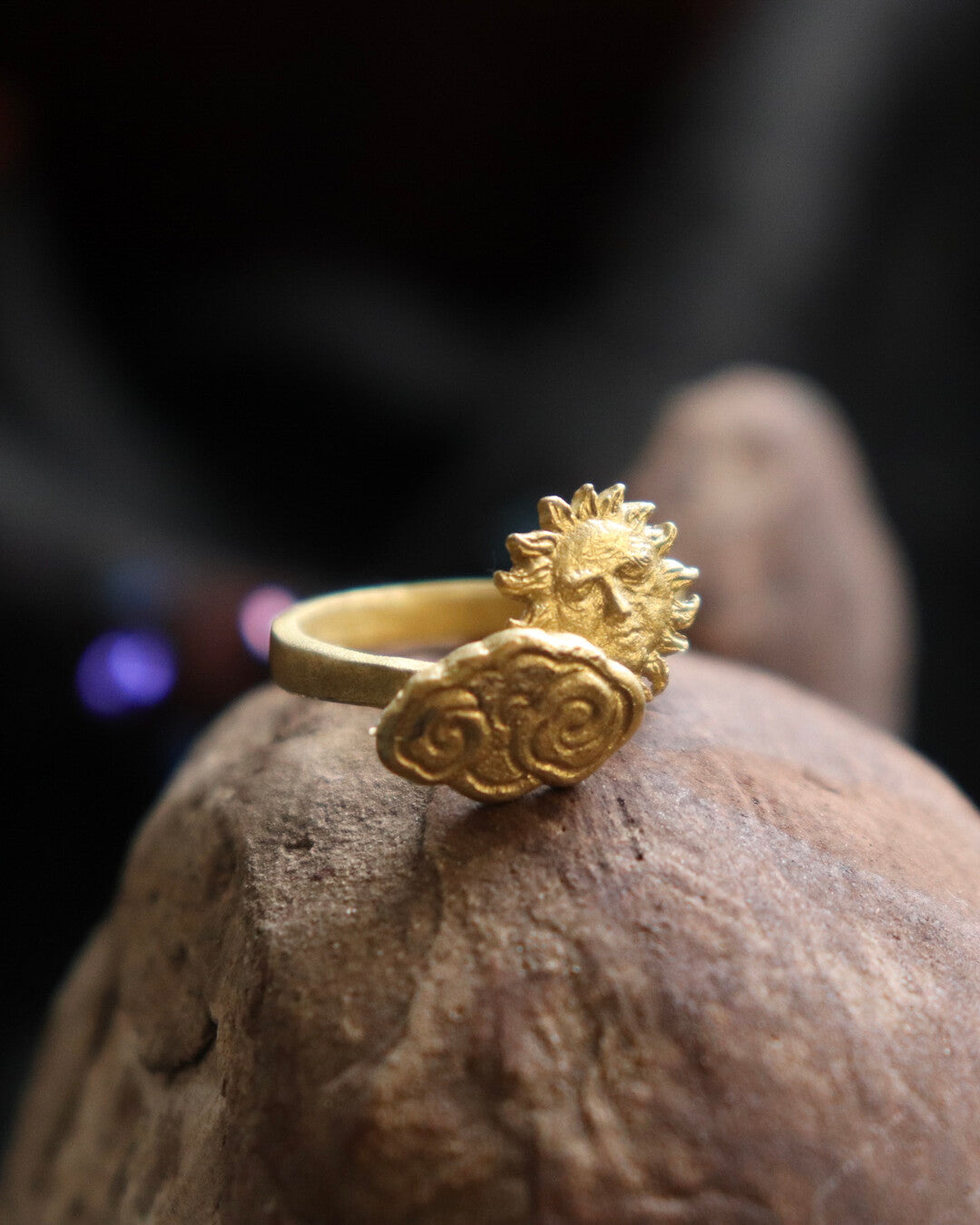 Sun & Cloud - Adjustable ring