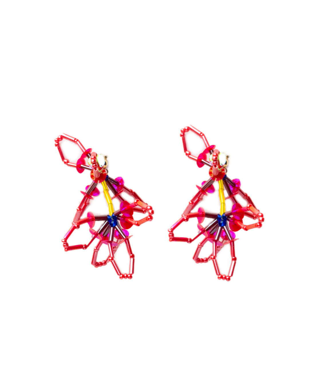 FLORS 02 - Maria beaded earrings