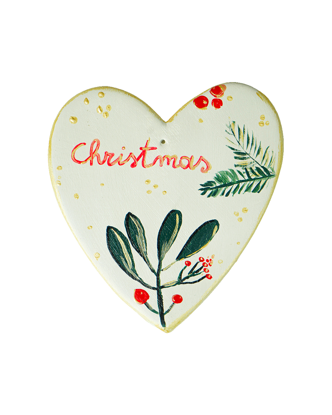 "Christmas" ceramic heart – Christmas collection
