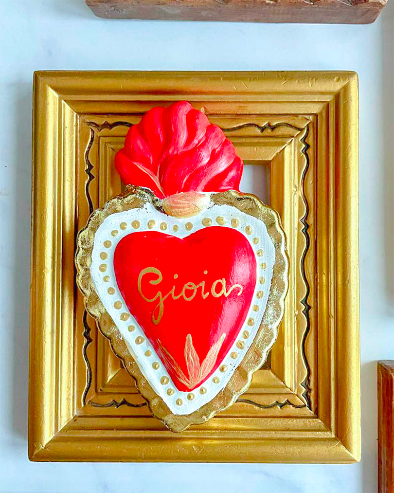 "Gioia" ceramic sacred heart – Christmas collection