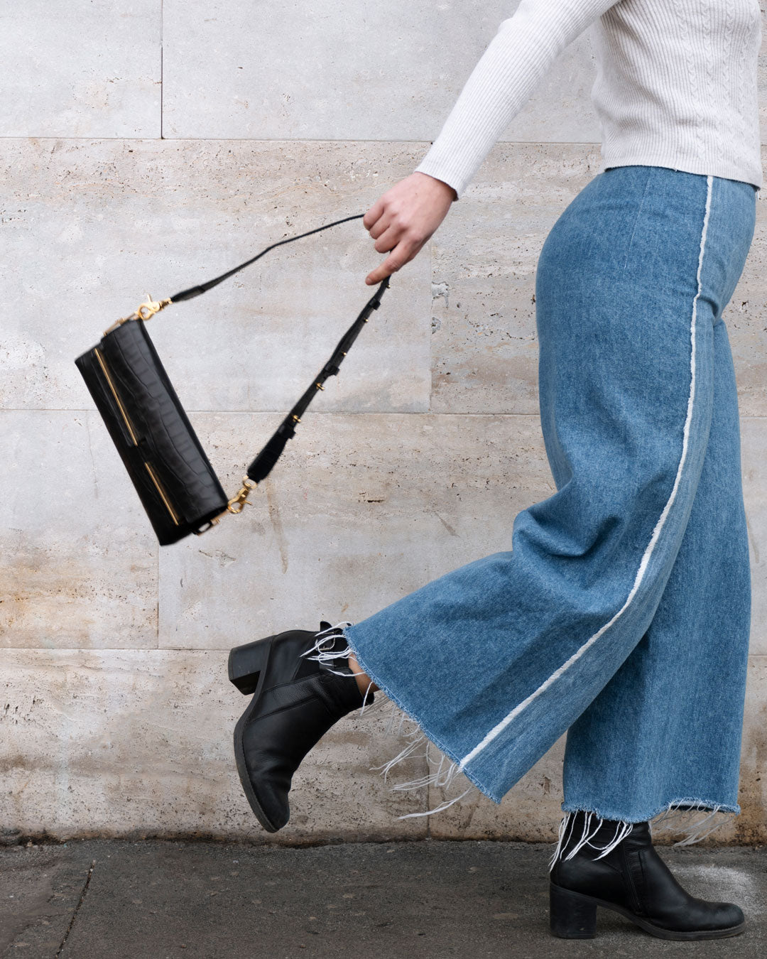 Baguette bag leather handmade handcrafted