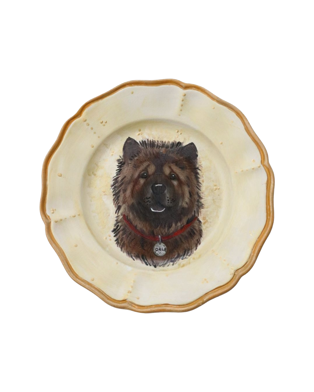 Custom pet portrait decorative plate - Pet Lovers Collection