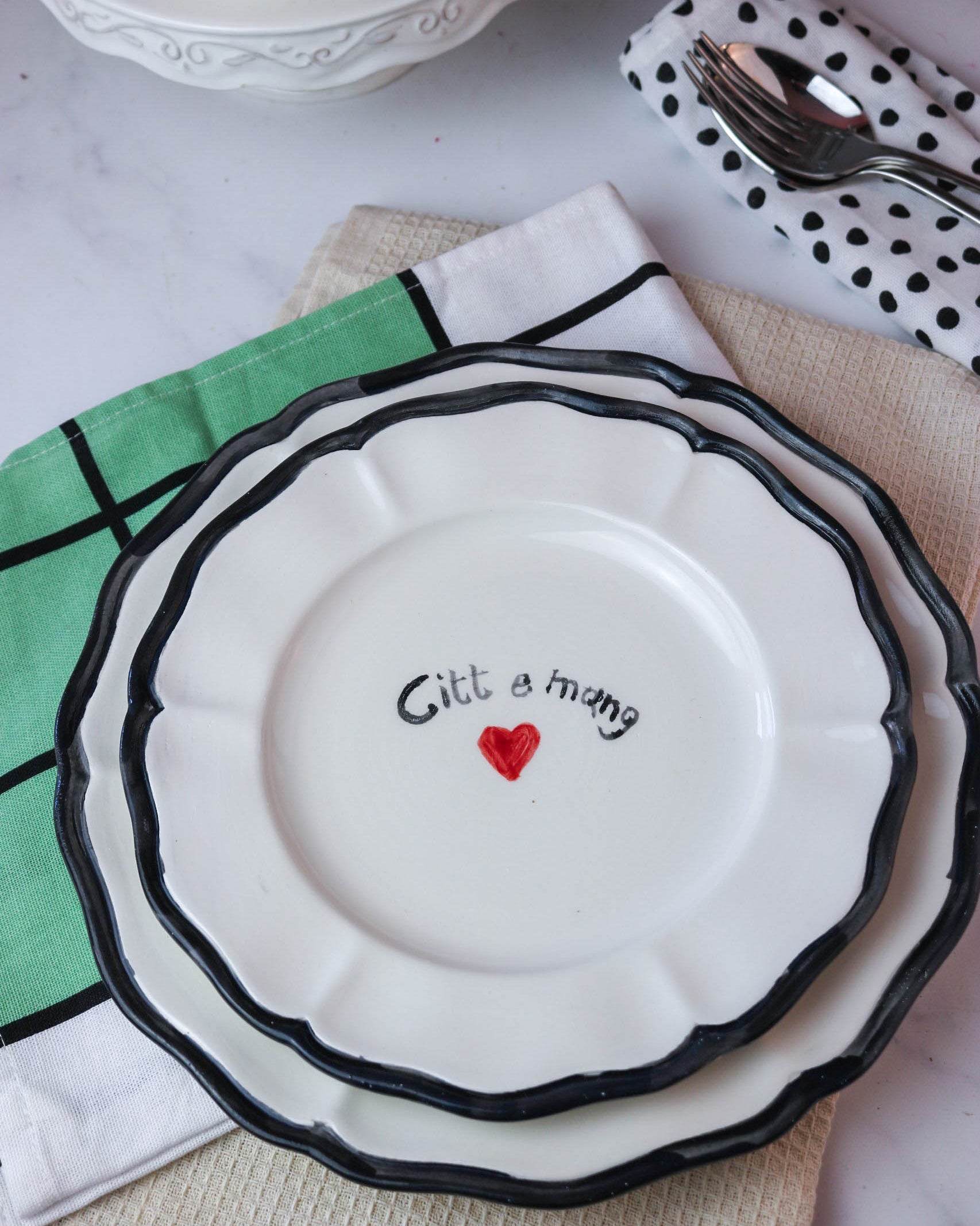 "Citt e Mang" Plate – Dillo con un Piatto Collection