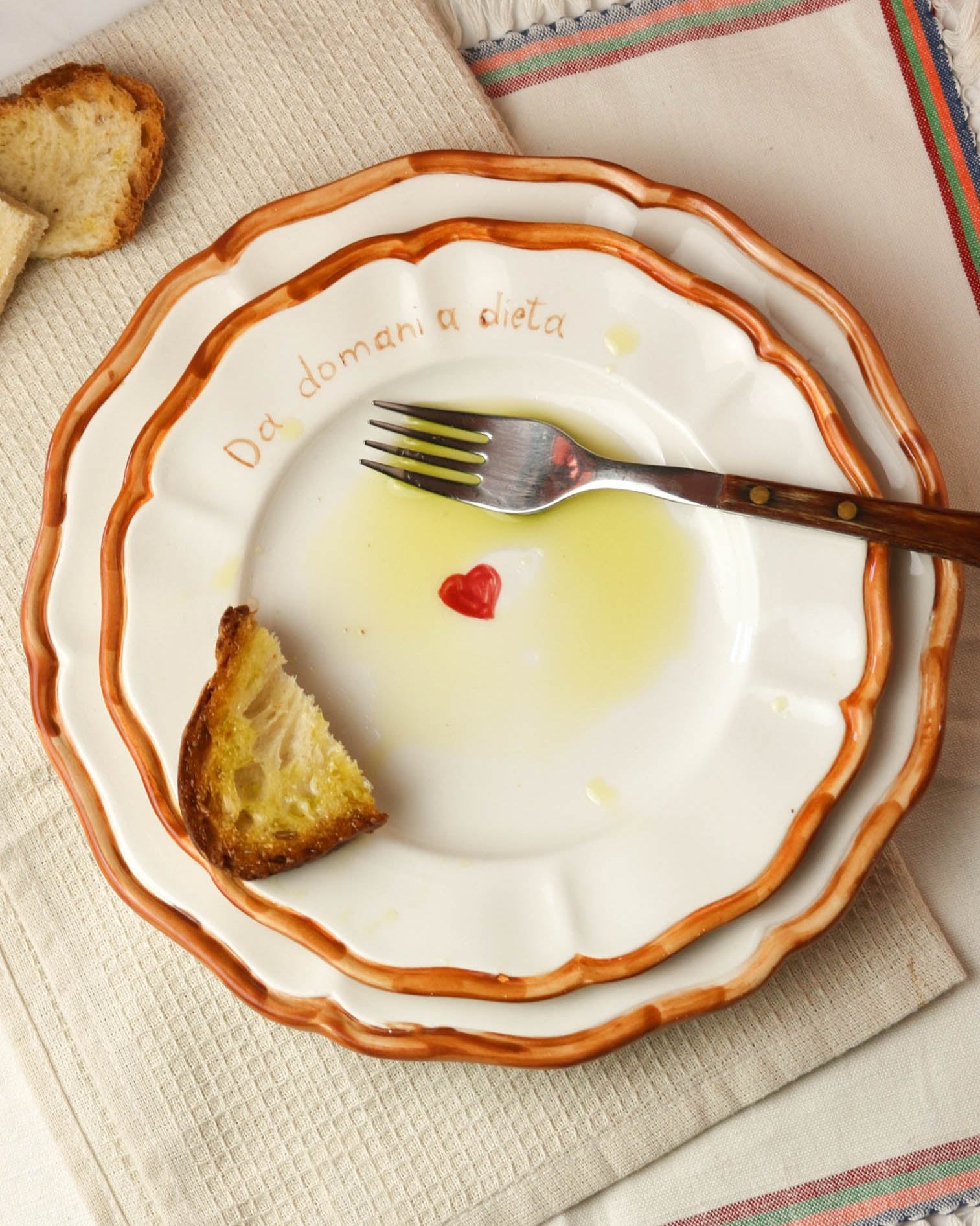 "Da Domani a Dieta" Plate – Dillo con un Piatto Collection