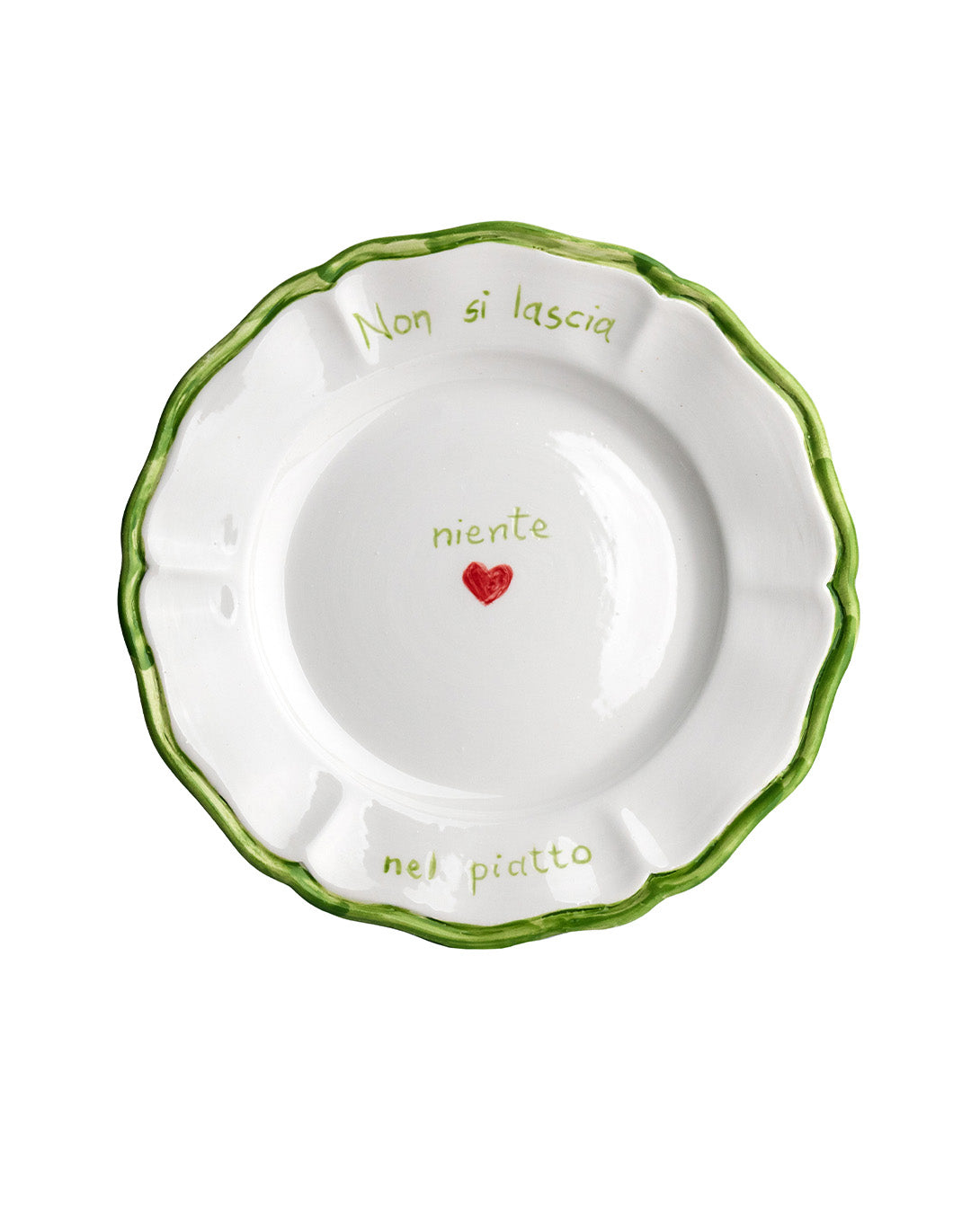 Dillo con un piatto Scalloped Ceramic Plates - Set of 6 | 26cm