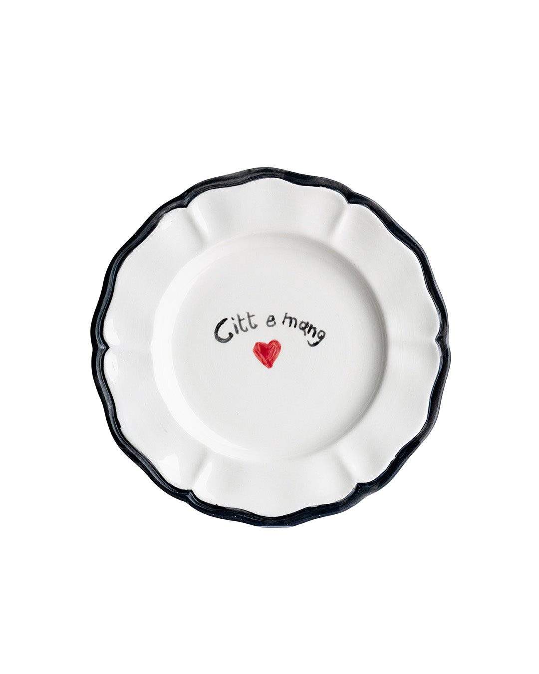 Dillo con un piatto Scalloped Ceramic Plates - Set of 6 | 22cm