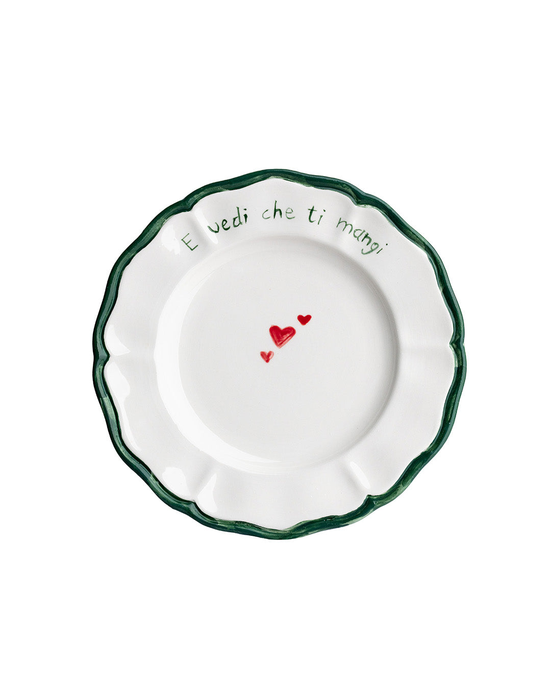 Dillo con un piatto Scalloped Ceramic Plates - Set of 6 | 26cm