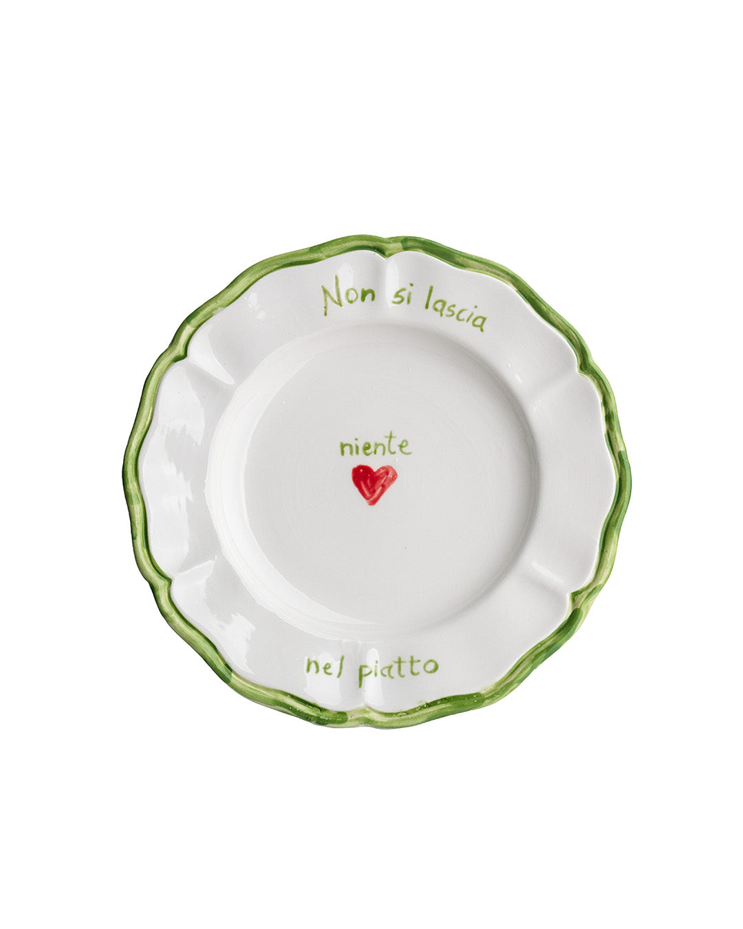 Dillo con un piatto Scalloped Ceramic Plates - Set of 6 | 22cm